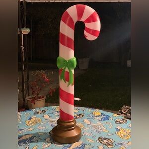 Christmas Light up 42In Blow Mold Candy Cane